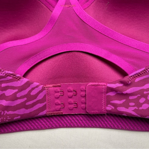 Athleta Advance Printed Bra B-DD In Fiji Magnolia Purple - Picture 11 of 11
